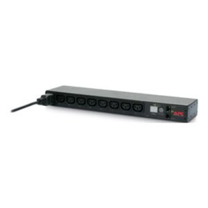 APC NetShelter Switched Rack PDU, 1U, 1PH, 3.7kW 230V 16A or 3.3kW 208V 16A, 8 C13 outlets, C20 cord