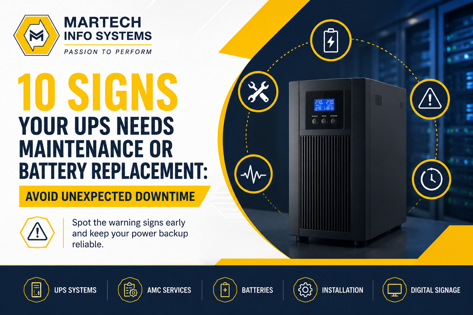 10 Signs Your UPS Needs Maintenance or Battery Replacement: Avoid Unexpected Downtime